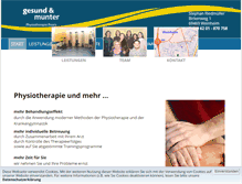 Tablet Screenshot of praxis-gesund-und-munter.de